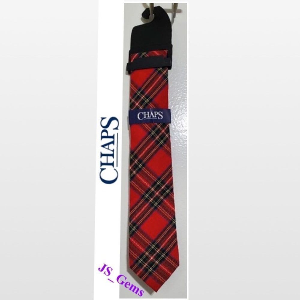 New Men Red Plaid Necktie Acce